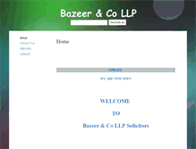 Tablet Screenshot of bazeerandco.co.uk